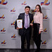 С дочерью Юлией на вручении премии «Писатель года», 2018